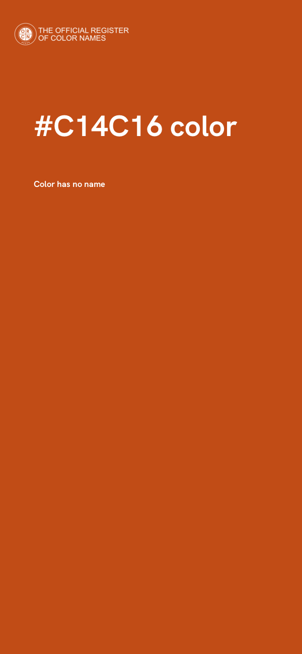 #C14C16 color image