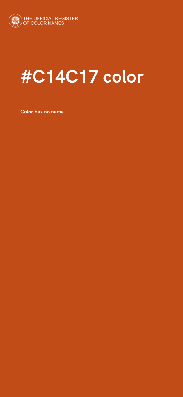#C14C17 color image