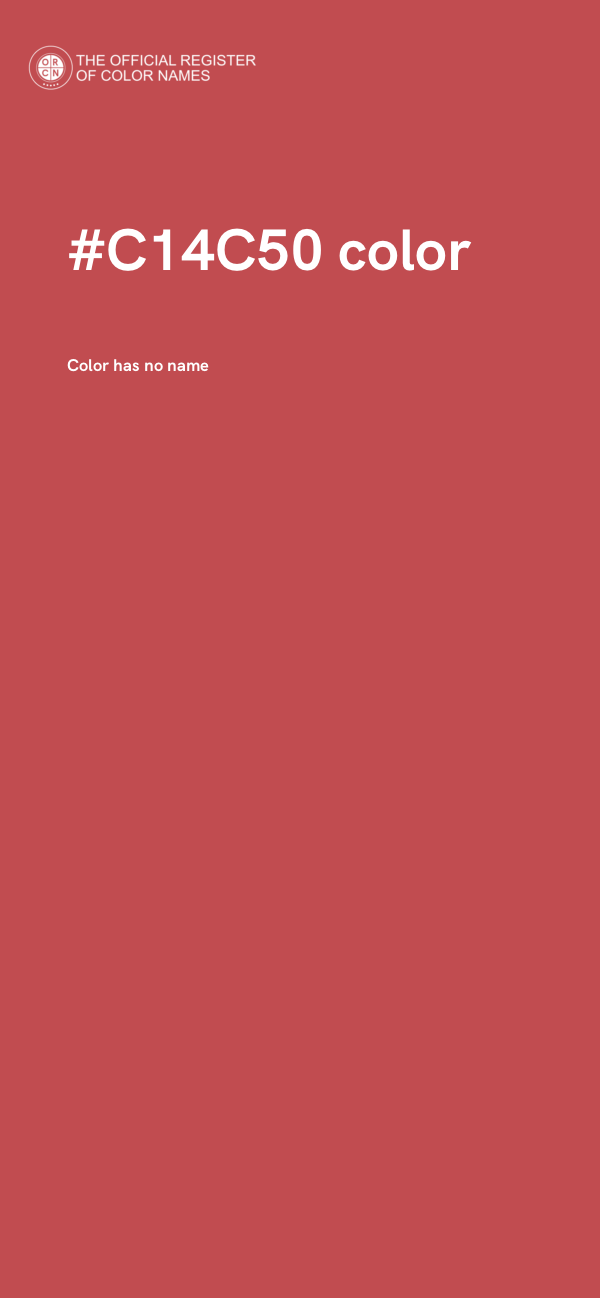 #C14C50 color image