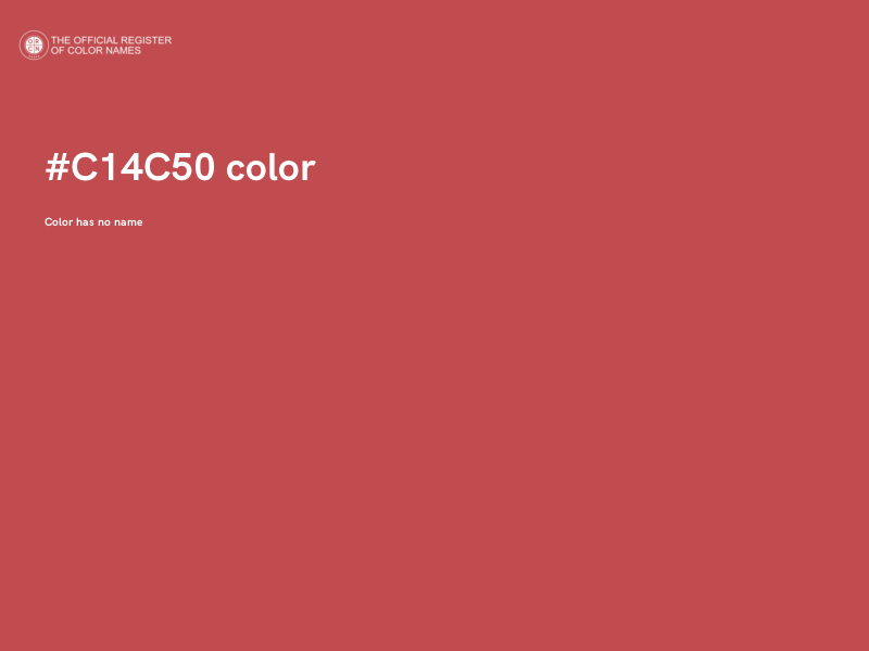 #C14C50 color image