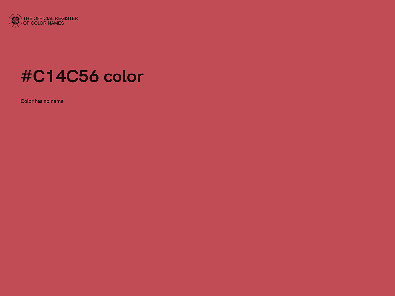 #C14C56 color image