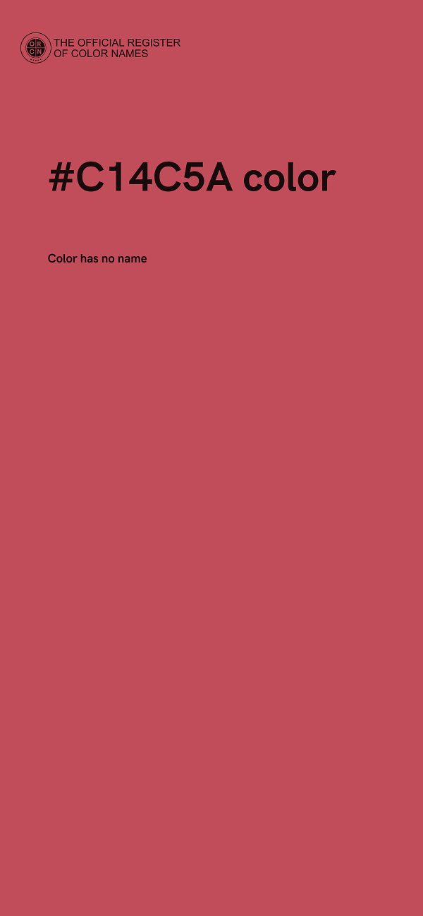 #C14C5A color image