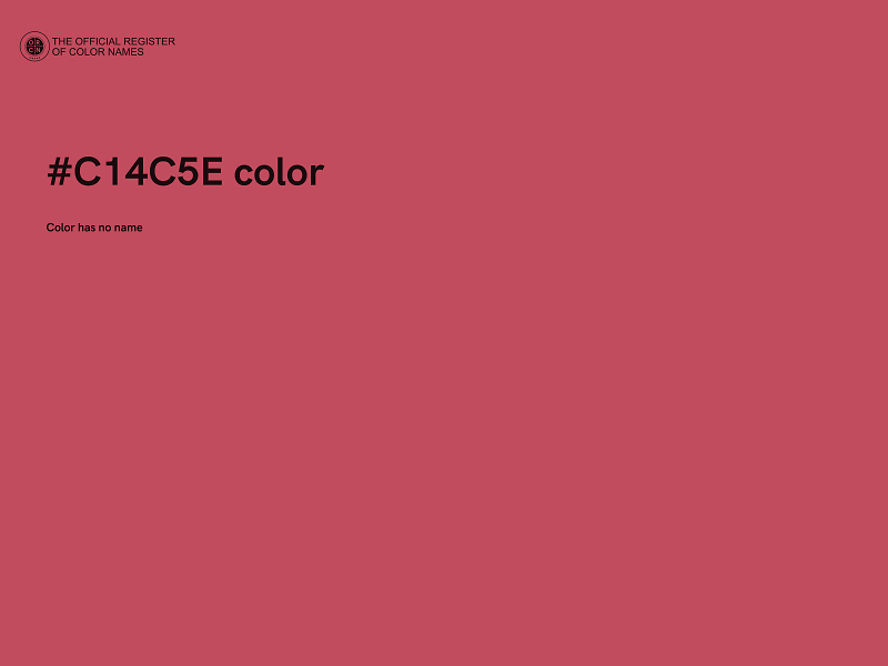 #C14C5E color image