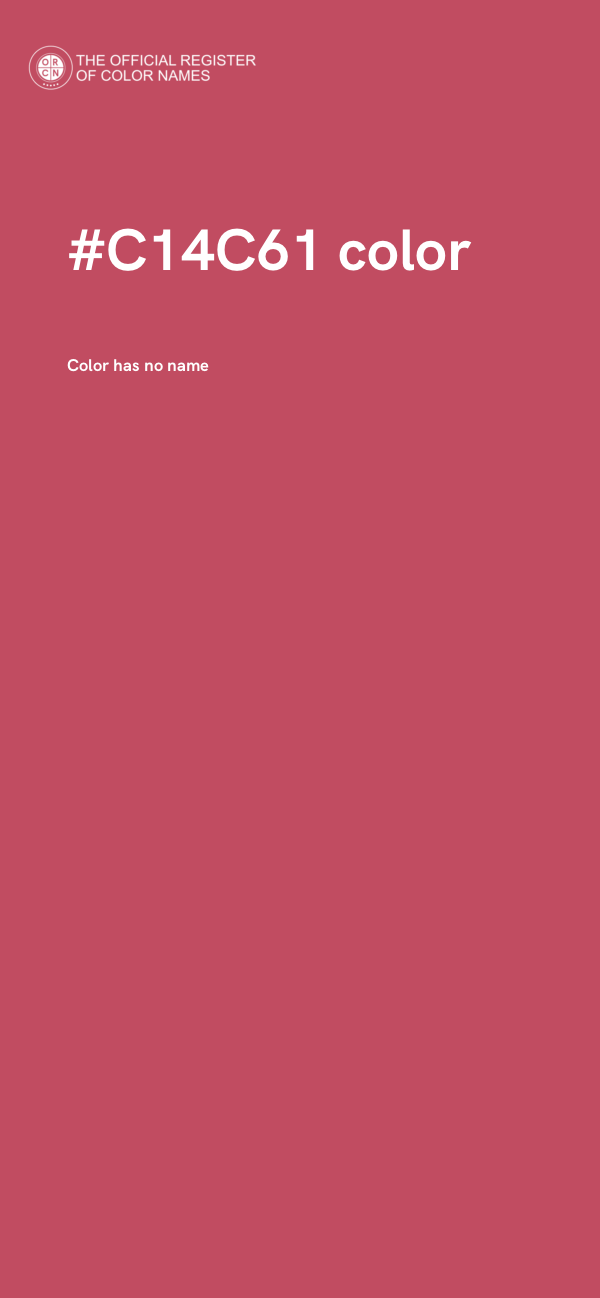#C14C61 color image