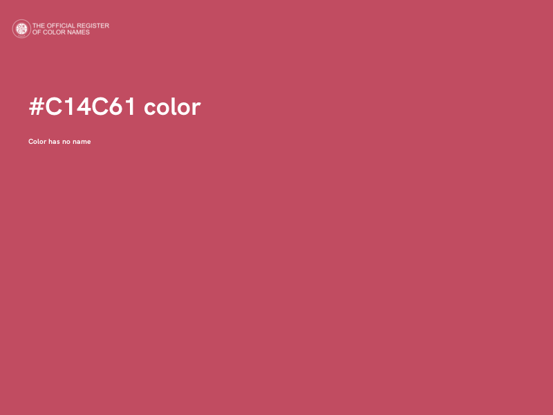 #C14C61 color image