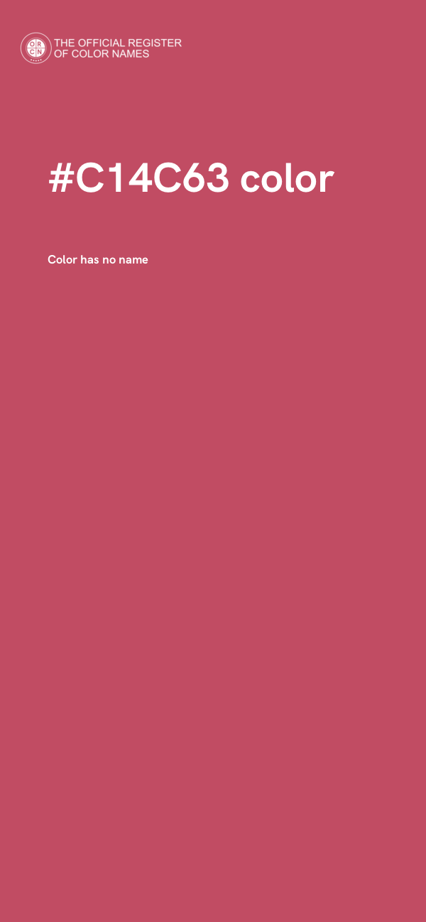 #C14C63 color image