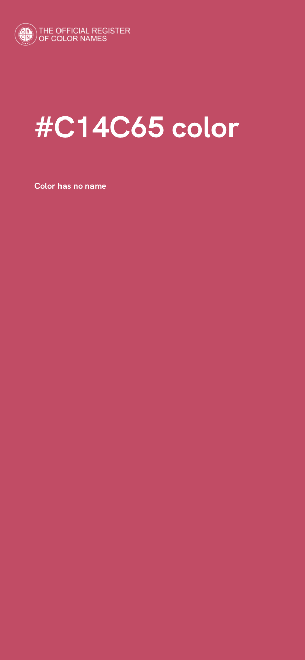 #C14C65 color image