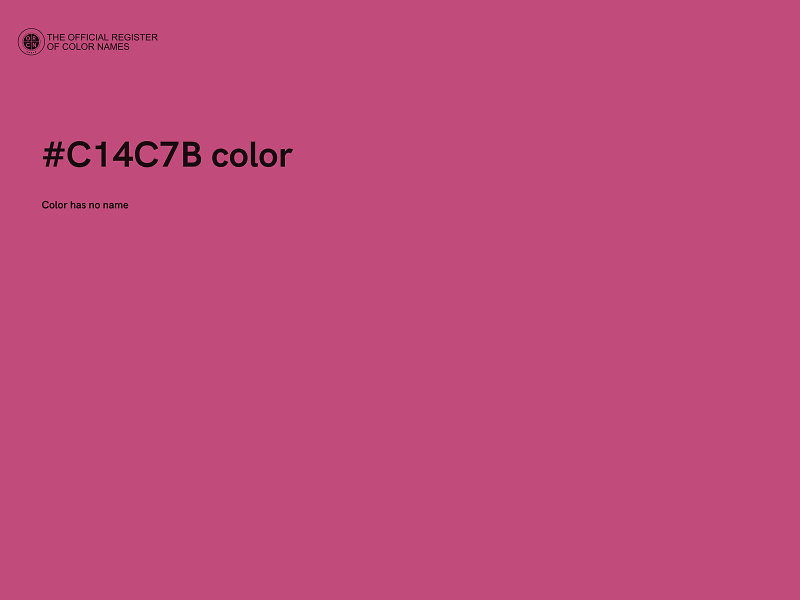 #C14C7B color image