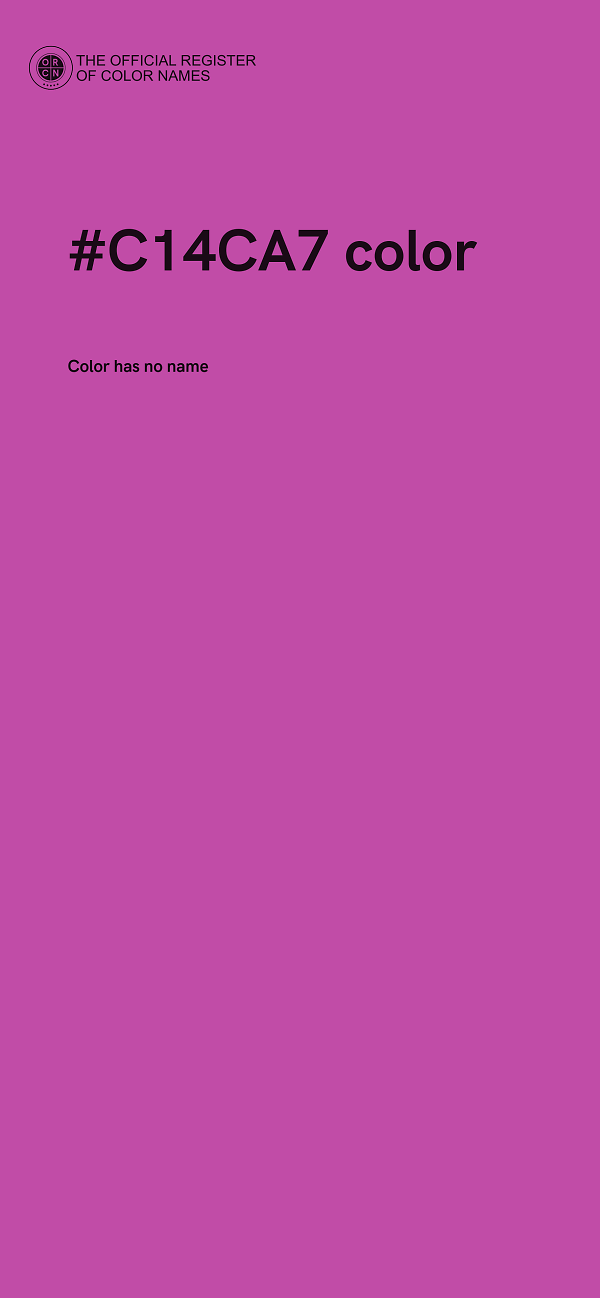 #C14CA7 color image