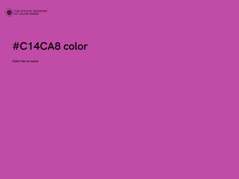 #C14CA8 color image