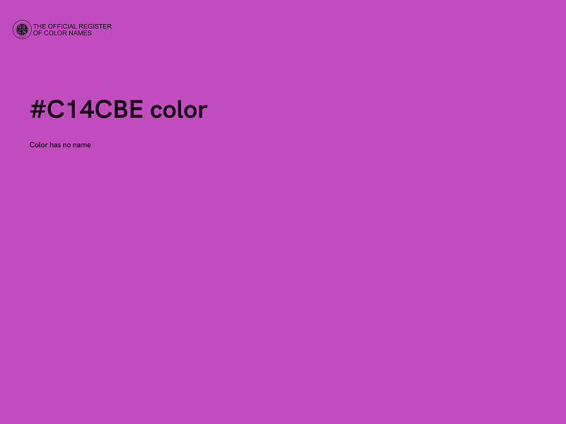 #C14CBE color image