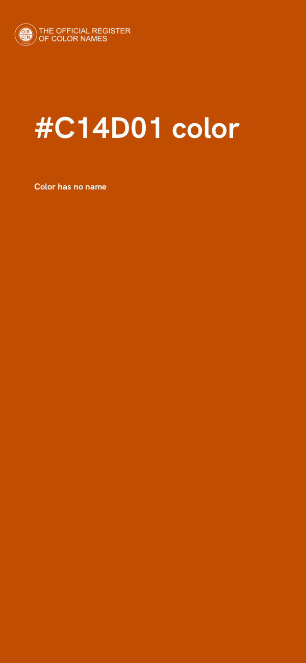 #C14D01 color image