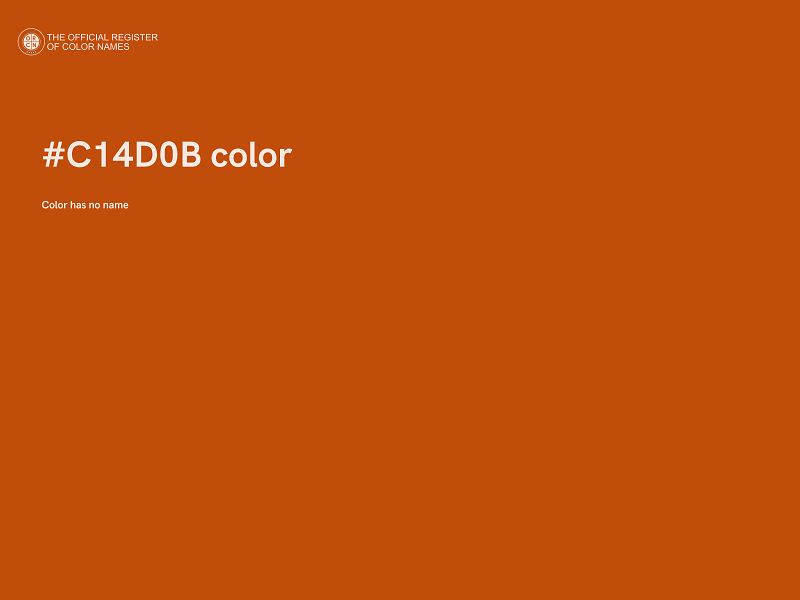 #C14D0B color image