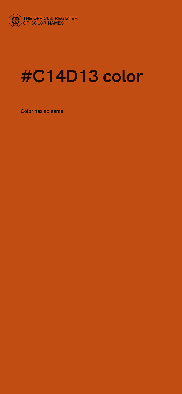 #C14D13 color image