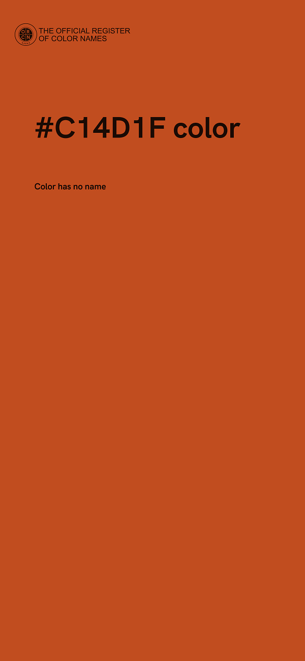 #C14D1F color image
