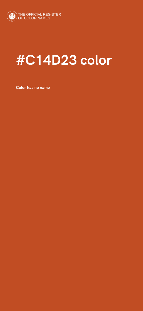 #C14D23 color image