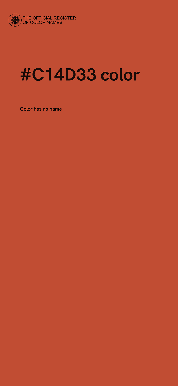 #C14D33 color image