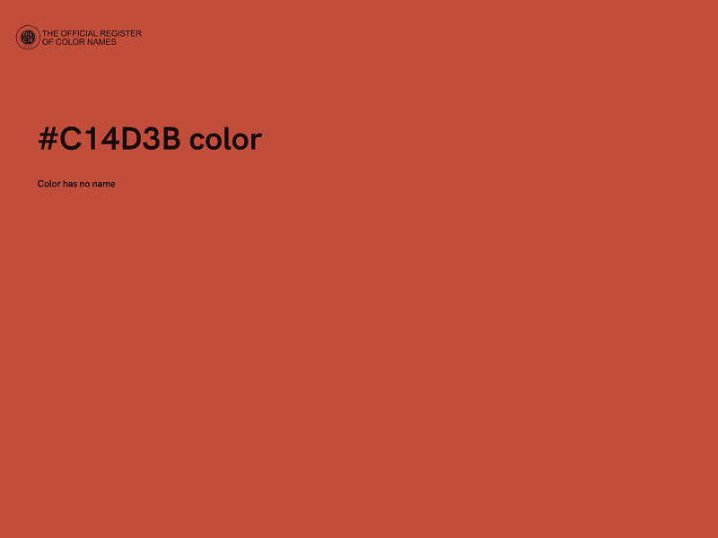 #C14D3B color image
