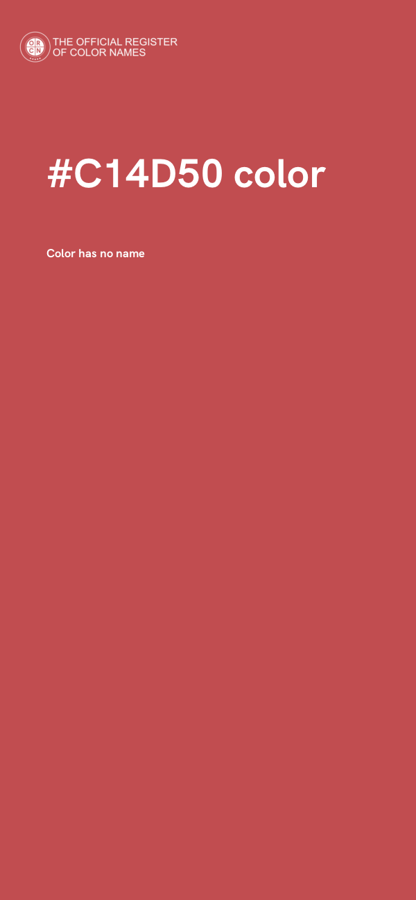 #C14D50 color image