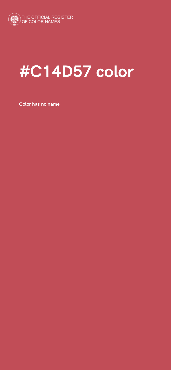 #C14D57 color image