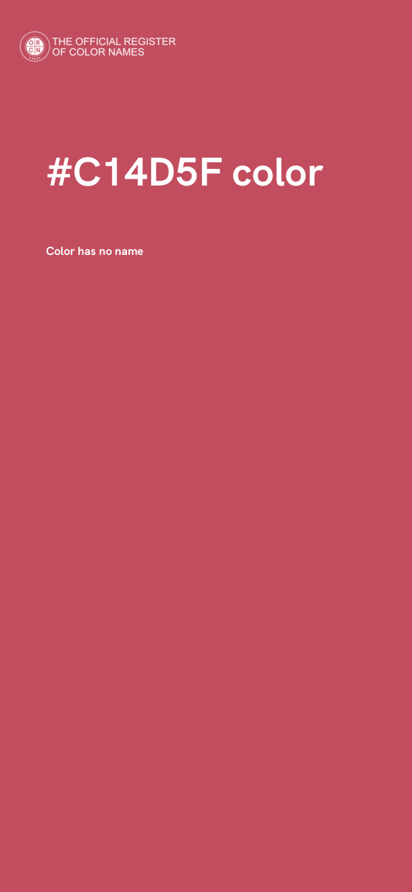 #C14D5F color image