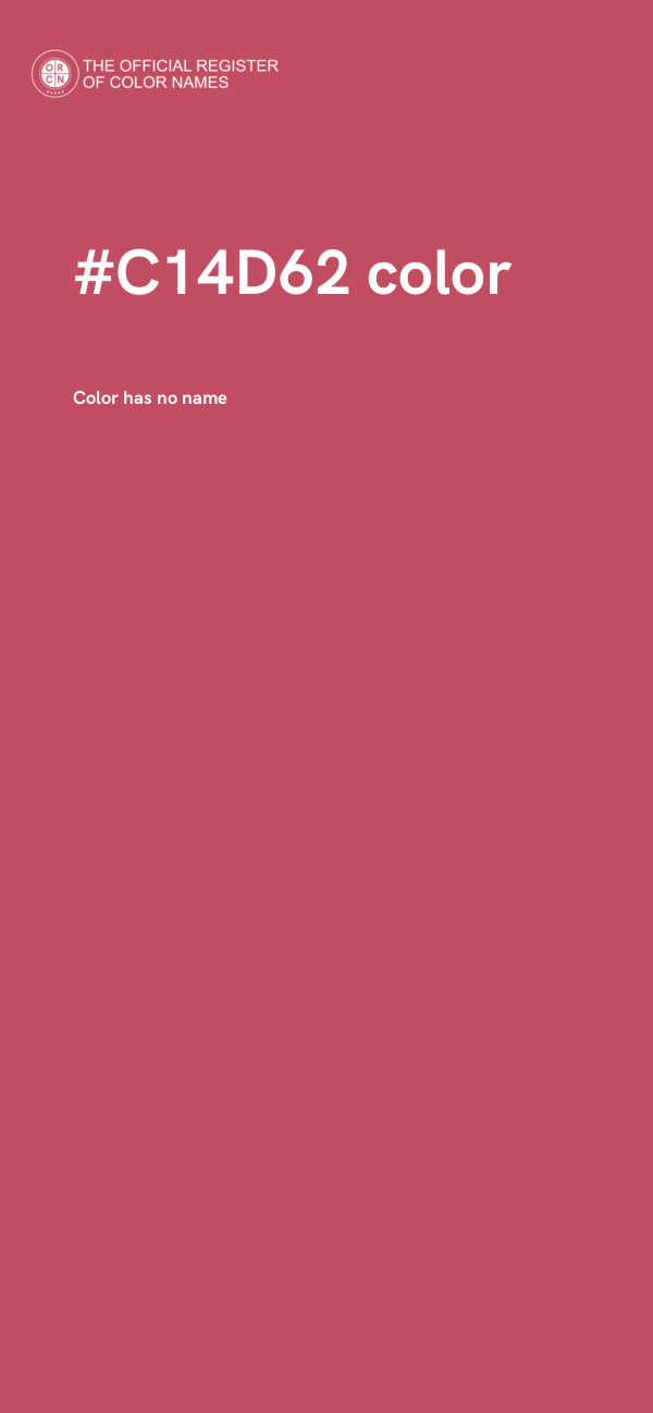 #C14D62 color image