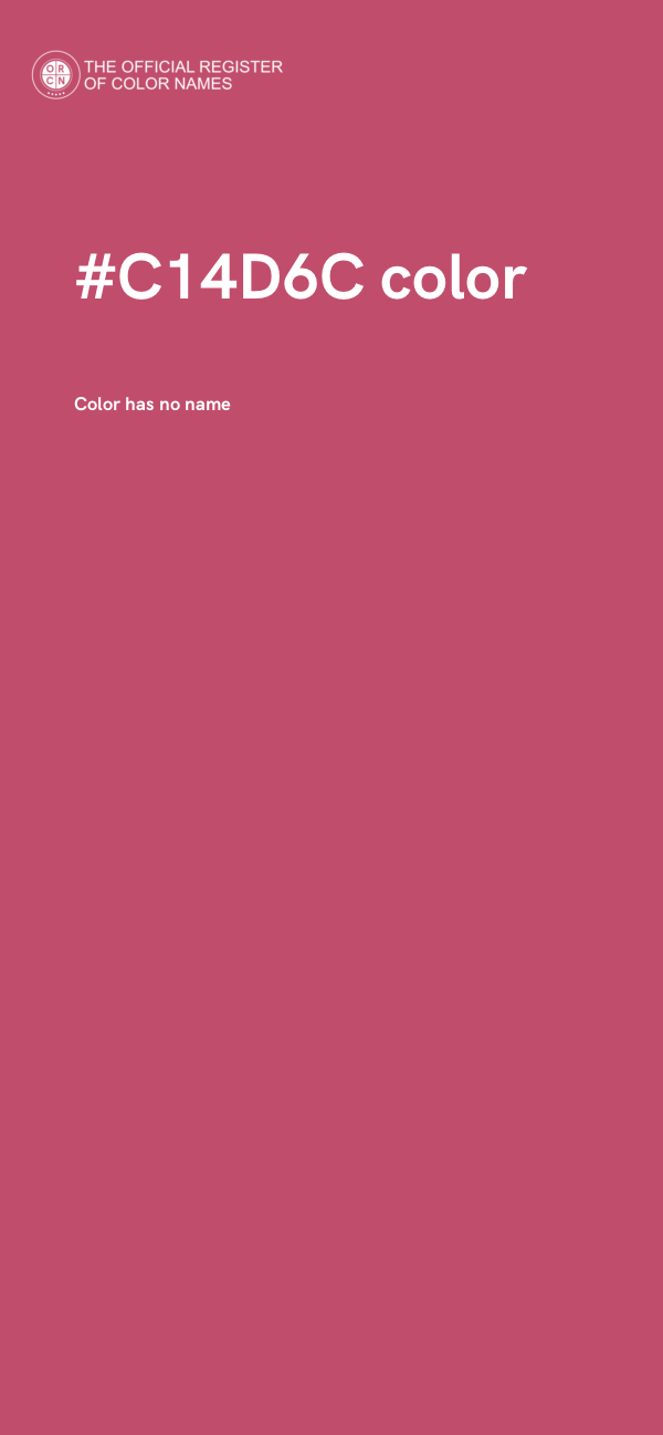 #C14D6C color image