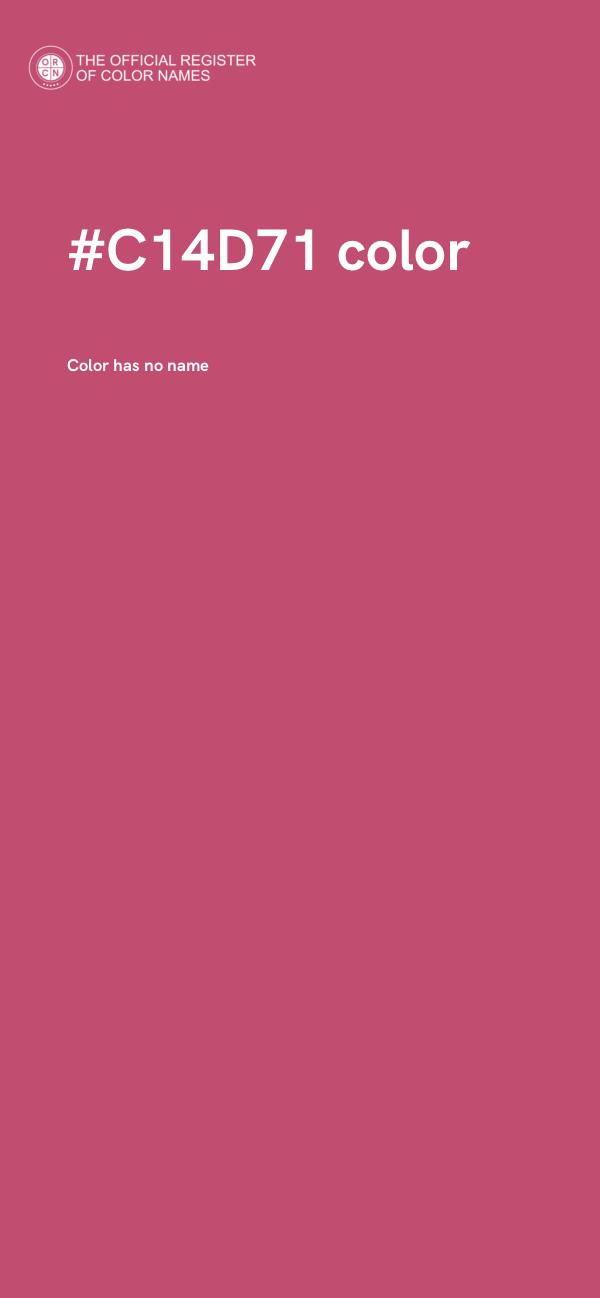 #C14D71 color image