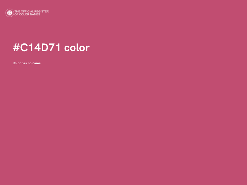 #C14D71 color image