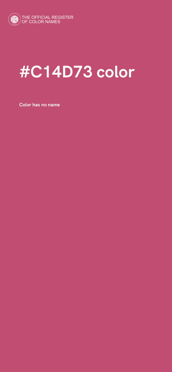 #C14D73 color image