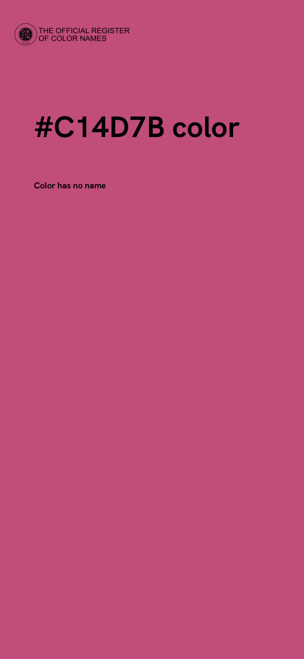 #C14D7B color image