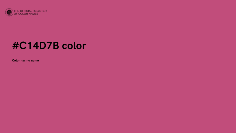 #C14D7B color image