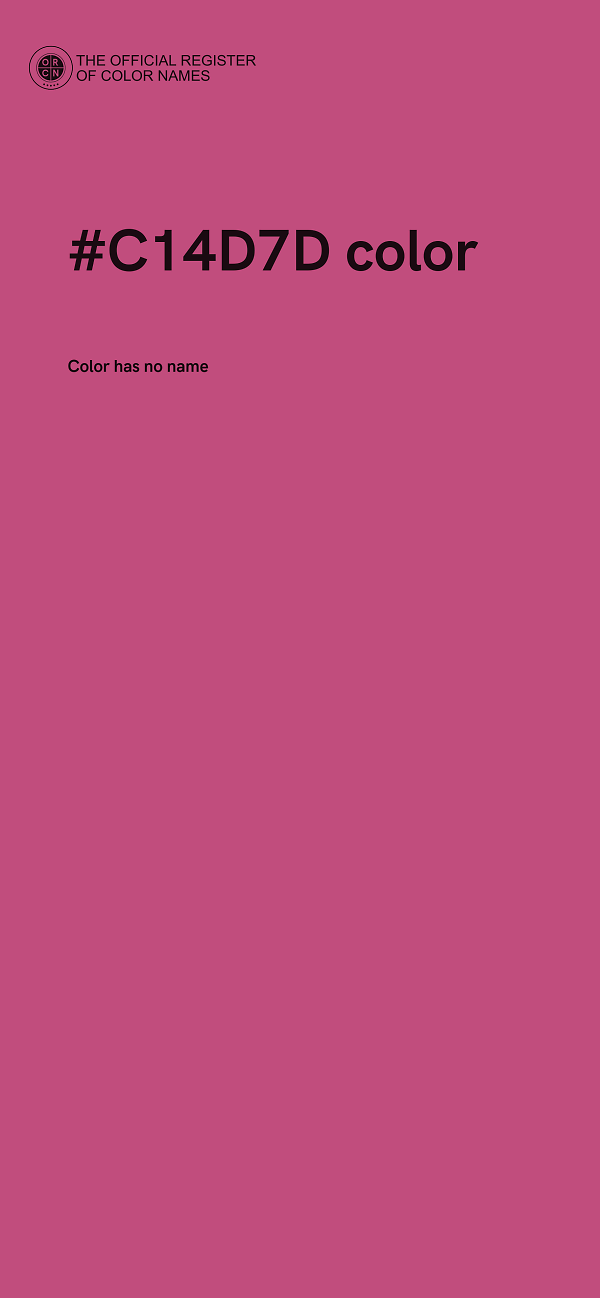 #C14D7D color image