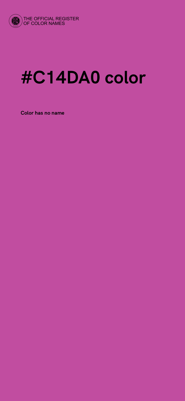 #C14DA0 color image