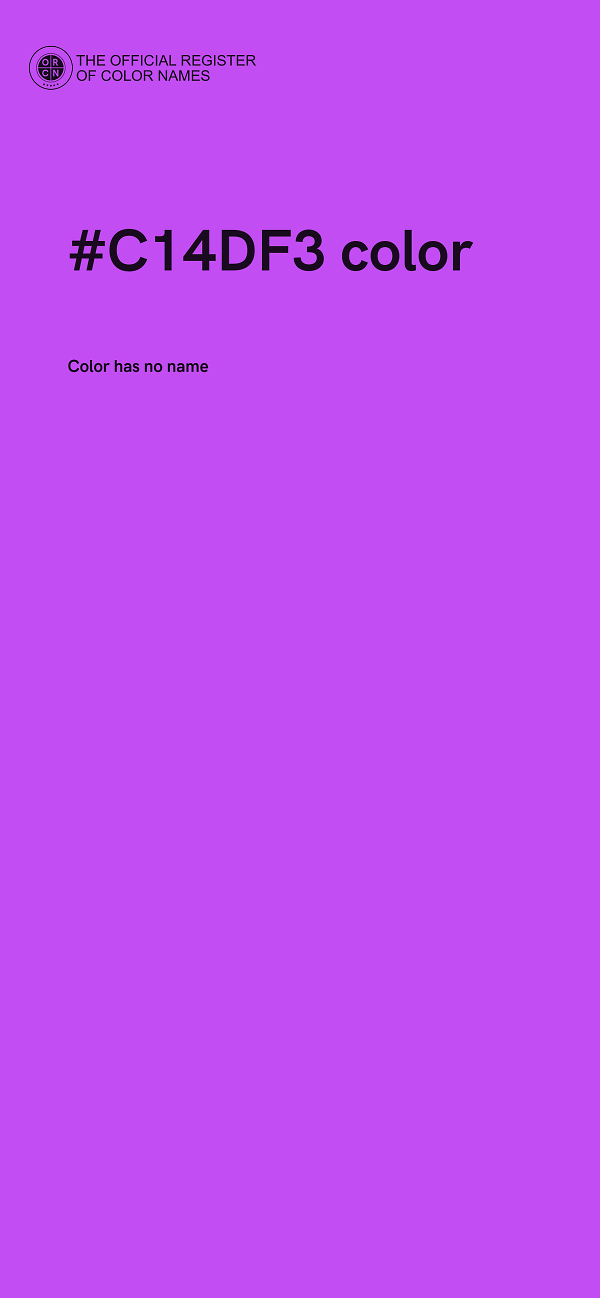 #C14DF3 color image