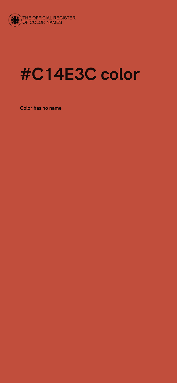 #C14E3C color image