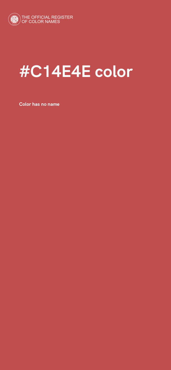 #C14E4E color image