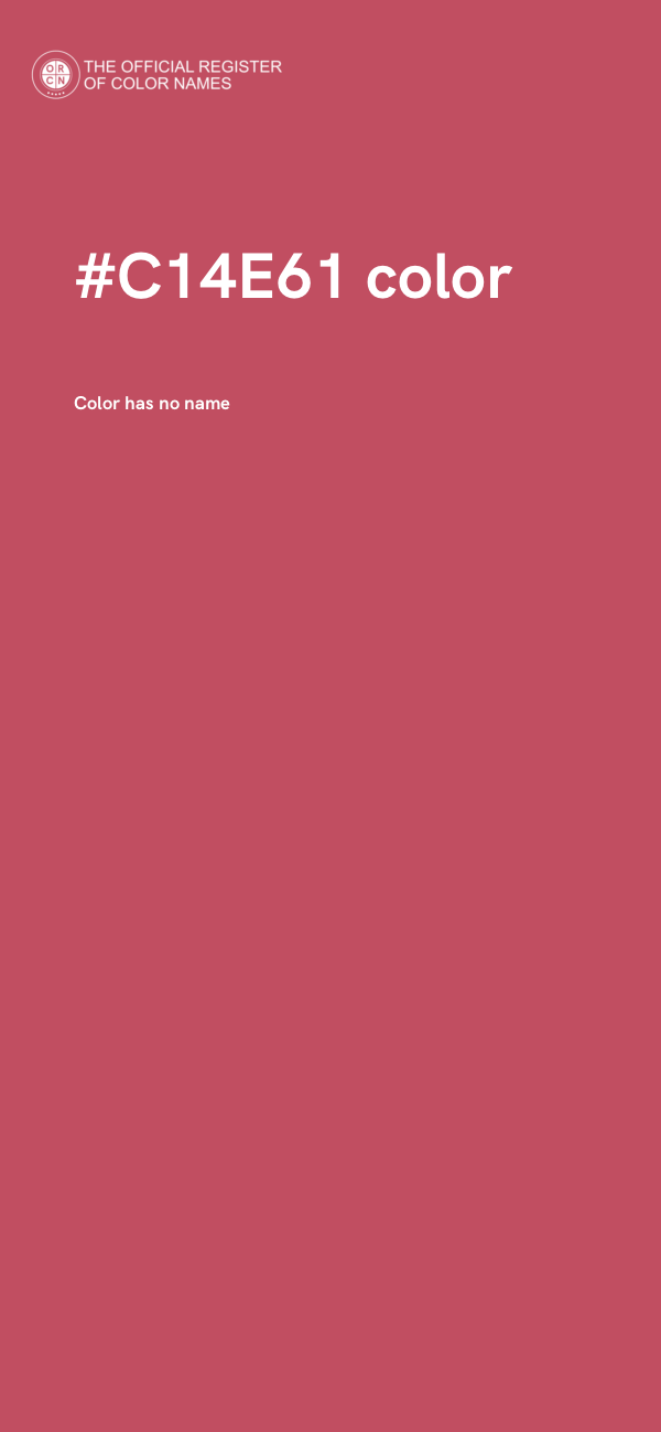 #C14E61 color image