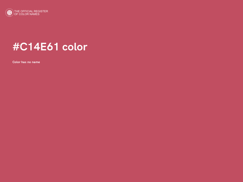 #C14E61 color image