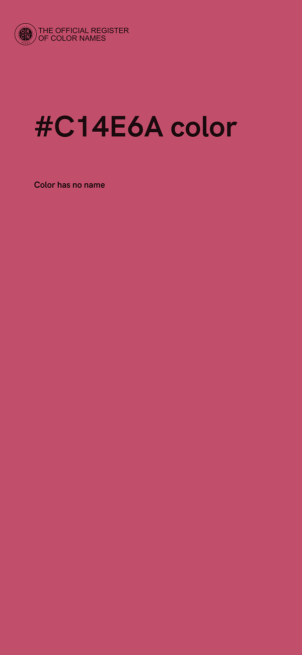 #C14E6A color image