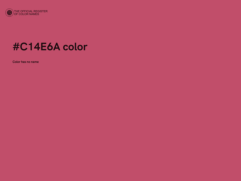 #C14E6A color image