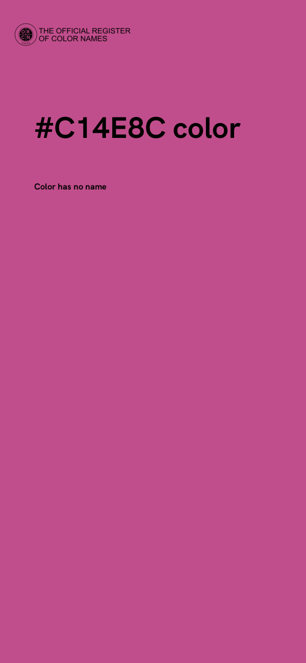 #C14E8C color image