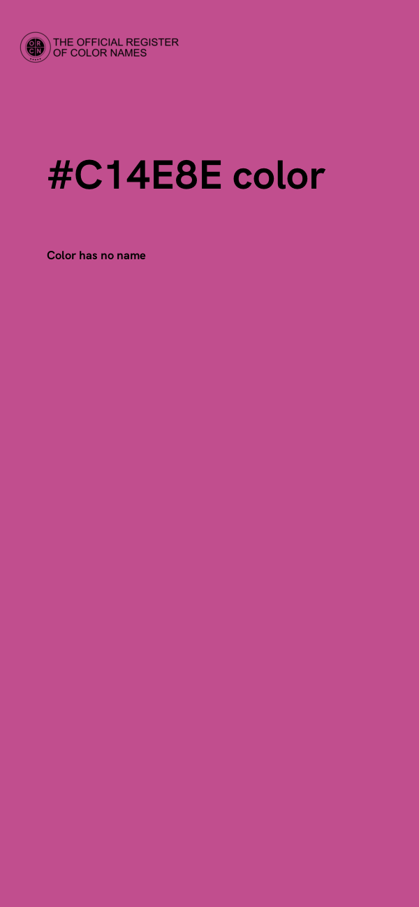 #C14E8E color image