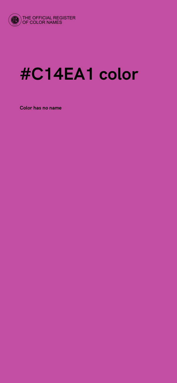 #C14EA1 color image
