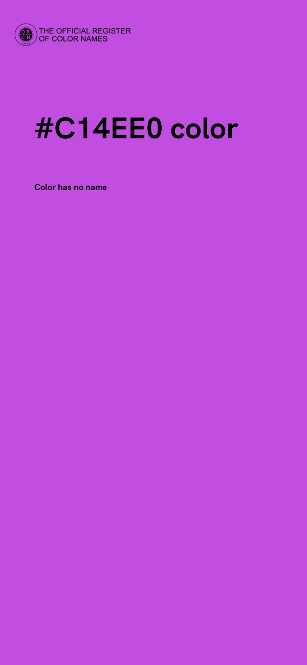 #C14EE0 color image