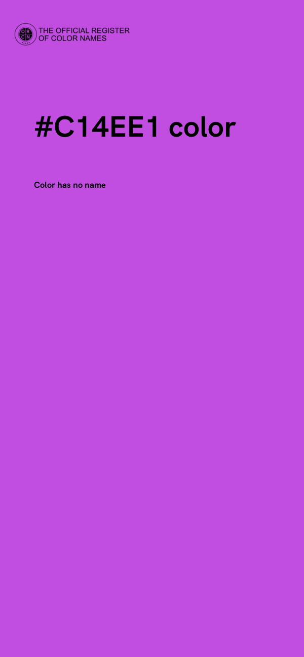 #C14EE1 color image