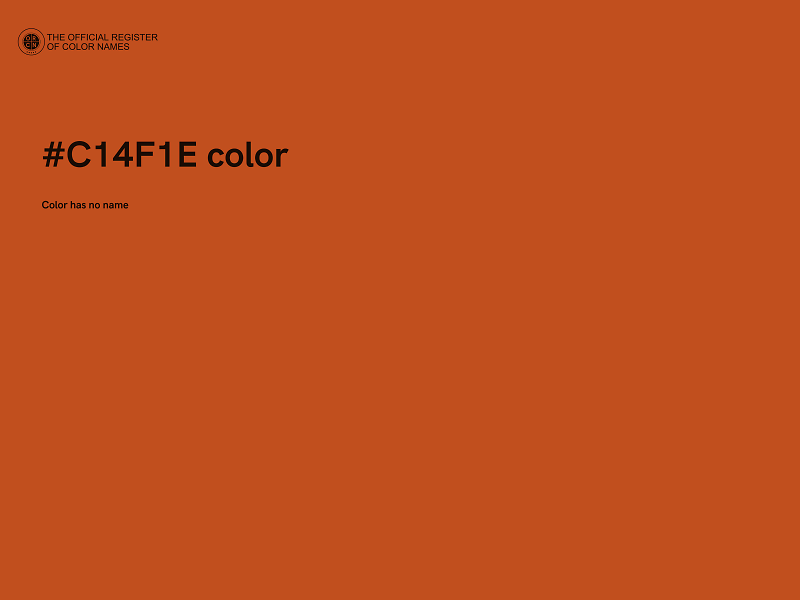 #C14F1E color image