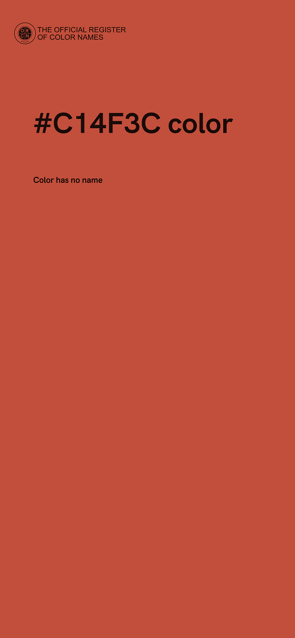 #C14F3C color image