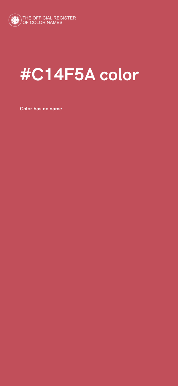 #C14F5A color image