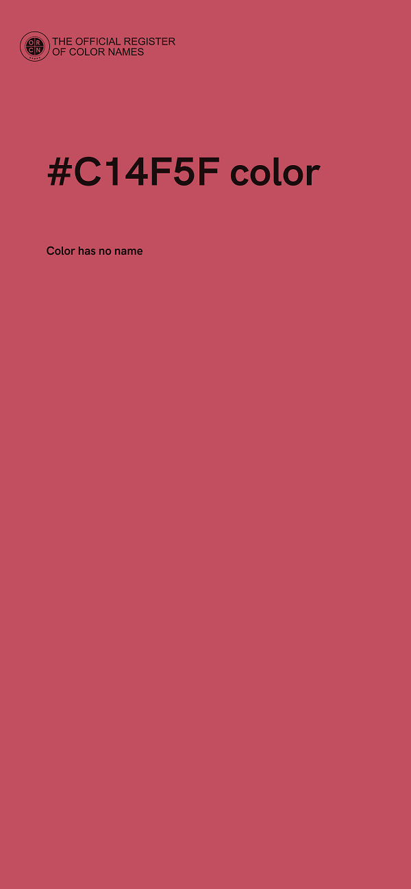 #C14F5F color image